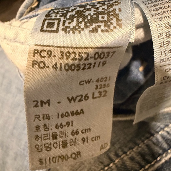 Levi's Womens Classic Bootcut size 2 Jeans - Picture 5 of 6